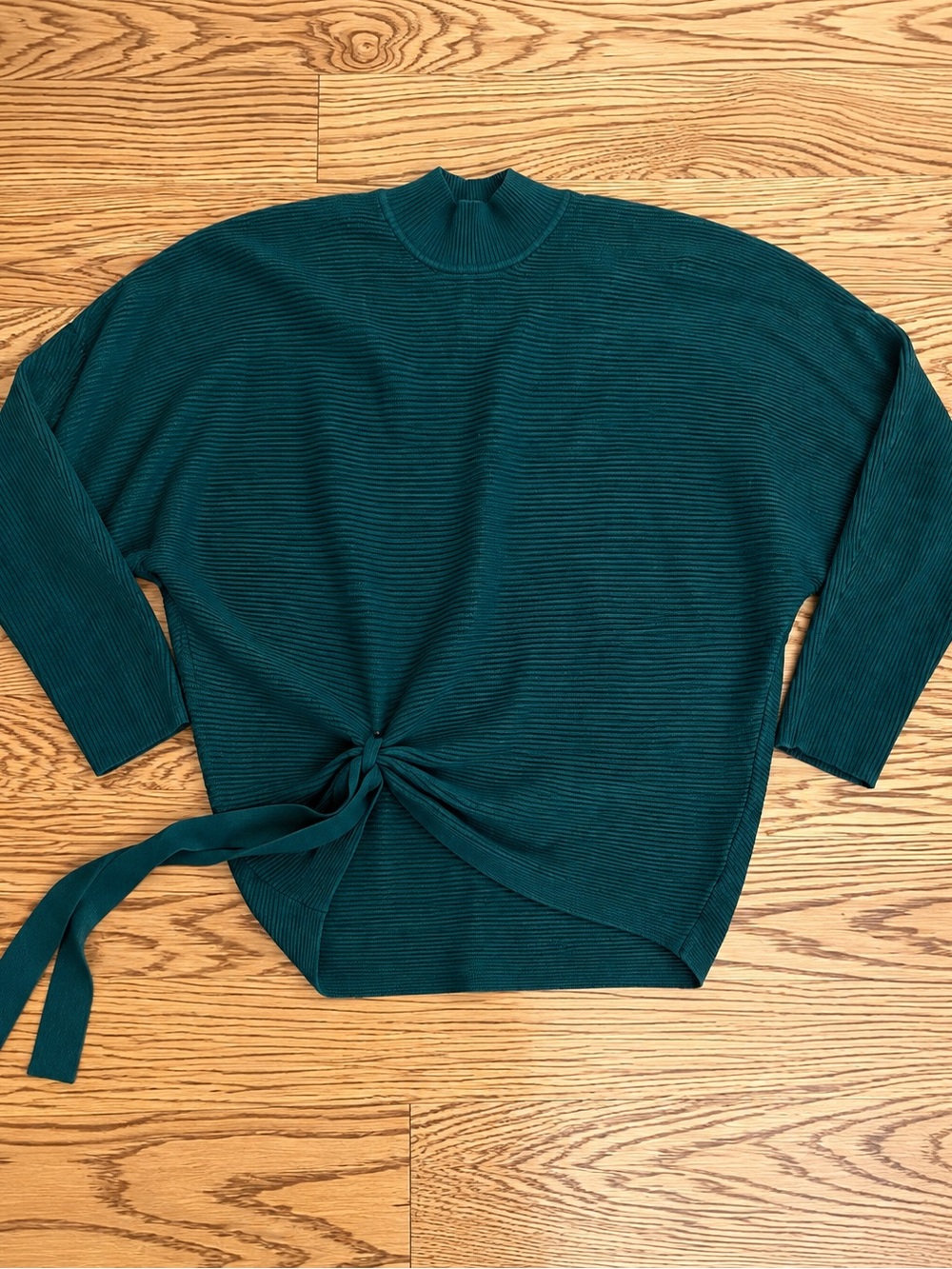 Mockneck Green Sweater Small
